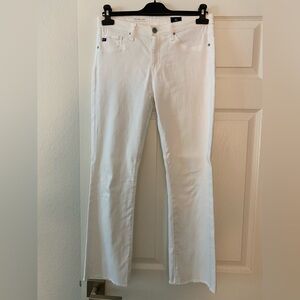 AG white denim Jodi crop.